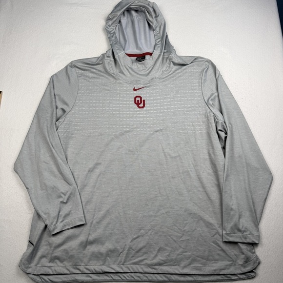 Nike Other - Oklahoma Sooners Shirt Hoodie Mens 4XL Gray NCAA Football Nike Dri Fit